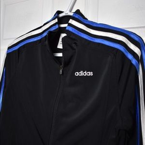 Black Adidas track suit